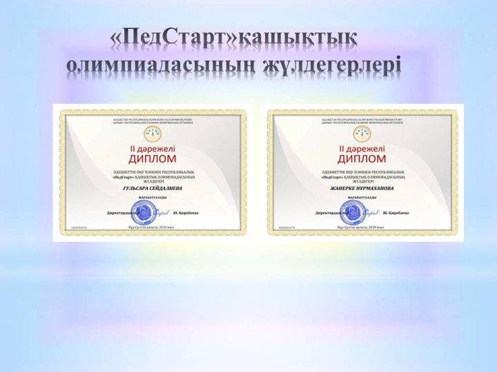 Мұғалімдердің жетістіктері